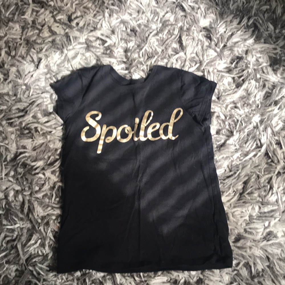 Black And Gold Spoiled T-Shirt